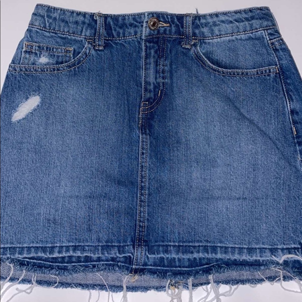 Girls Forever 21 jean skirt.